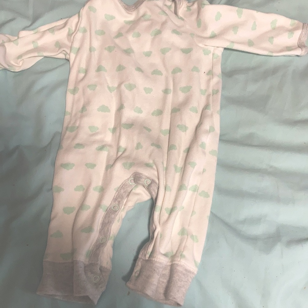 3/$12 Cloud Nine NB footless pjs